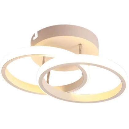 Imagem de Lustre Luminaria Teto Led Moderno 3 cores Redondo 25x10x19cm