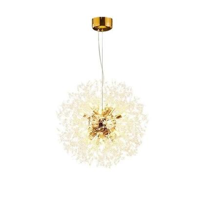 Imagem de Lustre Moderno De Cristal Luxuoso Estilo Nórdico Dente-de-Leão Para Sala De Estar E Quarto