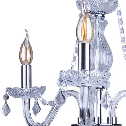 Imagem de Lustre Para Sala de Jantar Candelabro de Cristal Legítimo France Nice 3 braços E14 Bivolt