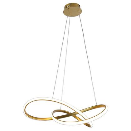 Imagem de Lustre Pendente 3000K LED Arco Infinito Moderno Hall de Entrada Recepçao Hotel Iluminaçao Ambiente Comercial Residencial Moderno Aconchegante