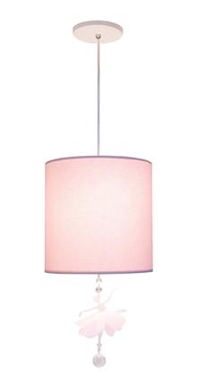 Imagem de Lustre Pendente Bailarina 25X25 - Cor: Rosa