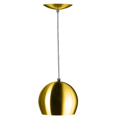Imagem de Lustre Pendente Bola Média Alumínio 23cm Dourado