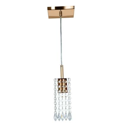Imagem de Lustre Pendente Clearcrillic Cristal Acrílico Cobre