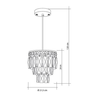 Imagem de Lustre Pendente Cristal Legítimo Mini Florença G9 Startec Bivolt