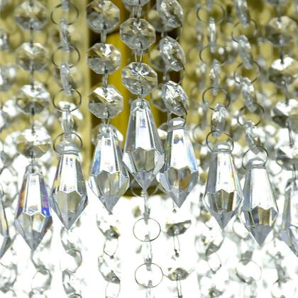 Imagem de Lustre Pendente De Cristal Acrílico Marrycrilic Dourado