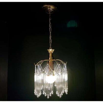 Imagem de Lustre Pendente De Teto Cristal Vidro Sala/Quarto - Prmoção