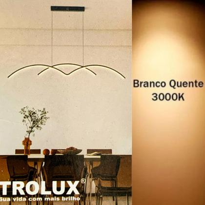 Imagem de Lustre Pendente em LED  Sala/Jantar 30w Bivolt Lançamento LP027 - Marca Nitrolux