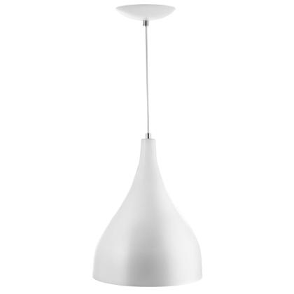 Imagem de Lustre Pendente Gota Media De Alumínio 30cm Branco