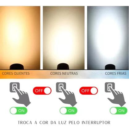 Imagem de Lustre Pendente Led 40w Moderno 3 Em 1 Dourado Bivolt