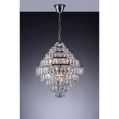 Imagem de Lustre Pendente Para Sala Cristal Legítimo Luxuoso Florença Belle 45cm 9 Lâmpadas Bivolt
