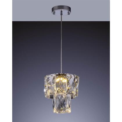 Imagem de Lustre Pendente Sala de Jantar Quarto Cristal Legítimo Mini Fasano