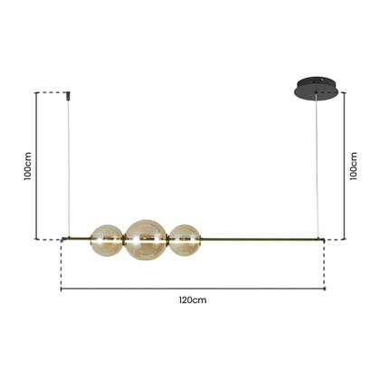 Imagem de Lustre Pendente Skylight Curly 3108 Led Bivolt