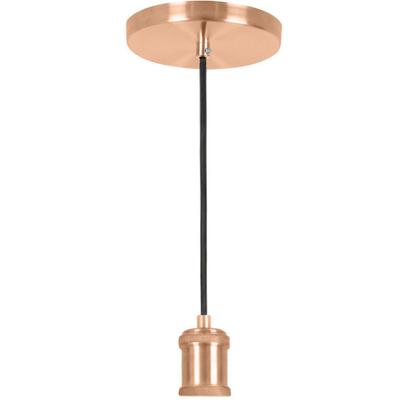 Imagem de Lustre Pendente Tubo Cilindro Nordic Cobre