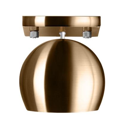 Imagem de Lustre Plafon Bola 15 cm Quadrada New Cobre