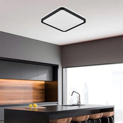 Imagem de Lustre Plafon LED 3 em 1 Sobrepor Iluminaçao Moderno Casa Sala Quarto Recepçao Decoraçao Ambiente Luz Residencial Comercial
