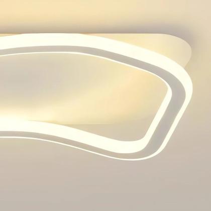 Imagem de Lustre Plafon Ondulado Moderno Led 3 Em 1 Com Controle 60 Cm