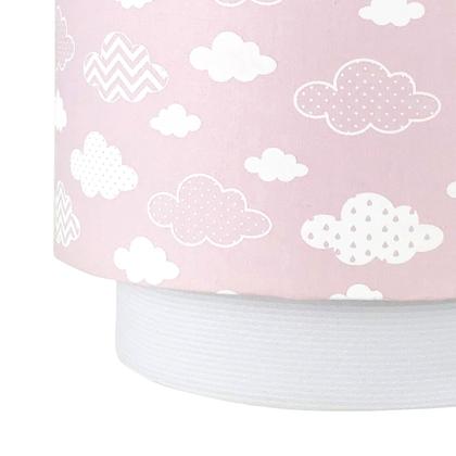 Imagem de Lustre Tubular Duplo Nuvem Chevron Rosa Quarto Bebê Infantil Menina