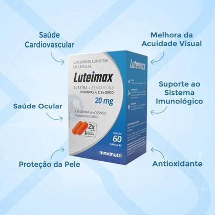 Imagem de Luteimax Luteína e Zeaxantina 20mg 60 Cápsulas Maxinutri