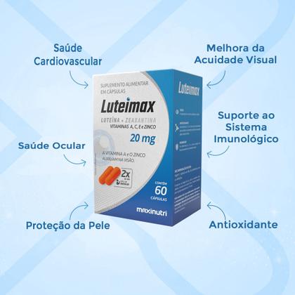 Imagem de Luteimax Luteína e Zeaxantina 20mg 60 Cápsulas Maxinutri