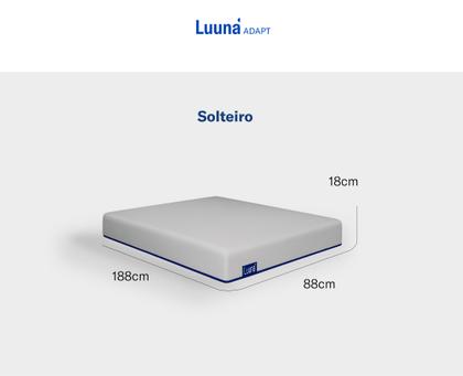 Imagem de Luuna Colchão Adapt, 3 Espumas D28, Tecnologia Airflow, Firmeza Média