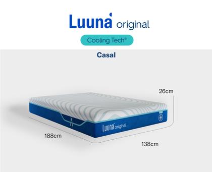 Imagem de Luuna Colchão, Original Cooling Macio, Tecnologia Cooling Touch, 4 Espumas E Molas Ensacadas