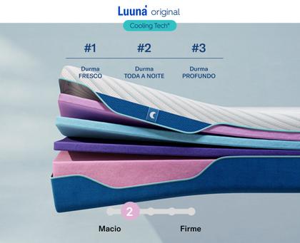Imagem de Luuna Colchão, Original Cooling Macio, Tecnologia Cooling Touch, 4 Espumas E Molas Ensacadas