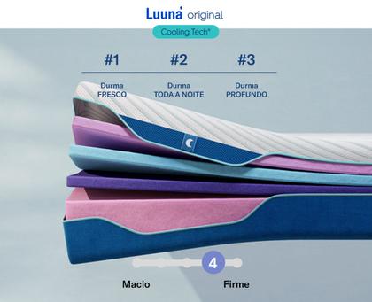 Imagem de Luuna Colchão, Original Cooling Macio, Tecnologia Cooling Touch, 4 Espumas E Molas Ensacadas