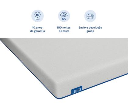 Imagem de Luuna Colchão Support, 2 Espumas D28, Ortopédica e Térmica, Firme