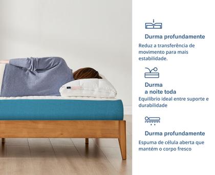 Imagem de Luuna Colchão Support, 2 Espumas D28, Ortopédica e Térmica, Firme