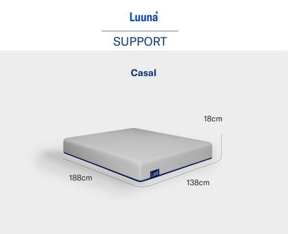 Imagem de Luuna Colchão Support, 2 Espumas D28, Ortopédica e Térmica, Firme