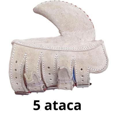 Imagem de Luva 5 ataca Vaquejada Fivelas Vaqueiro Profissional Padrão Abvaq Abqm