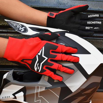 Imagem de Luva Alpinestars Techstar Vermelho Cross Motocross Moto