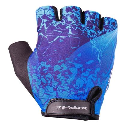 Imagem de Luva Bike Poker Antishock Gel Energy - Preto/Azul - P (BR)