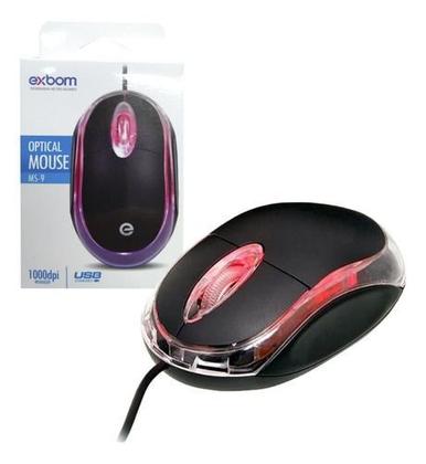 Imagem de Luva Case Estojo com Bolso e Alça Rosa para Notebook de até 15.6 Polegadas + Mouse c/ LED vermelho