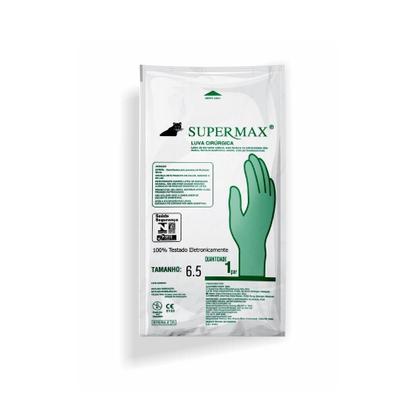 Imagem de Luva Cirúrgica Látex Estéril c/ Pó - Supermax