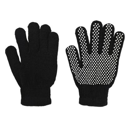 Imagem de Luva Com Bolinha Adulto Unissex inverno Confortável Proteção Frio Quente Preta