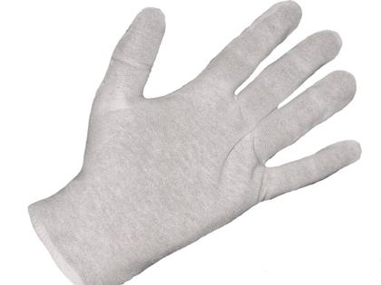 Imagem de Luva De Algodão 2 Pares Tamanho M Para Alérgicos Alergia