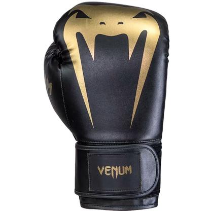 Imagem de Luva de Boxe Venum Giant Full Logo Pro Black Gold