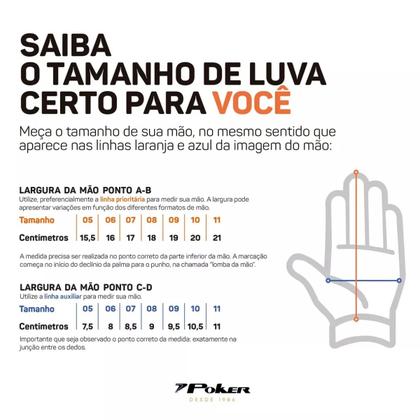 Imagem de Luva de Goleiro Campo Profissional Poker Champion 9 Extended