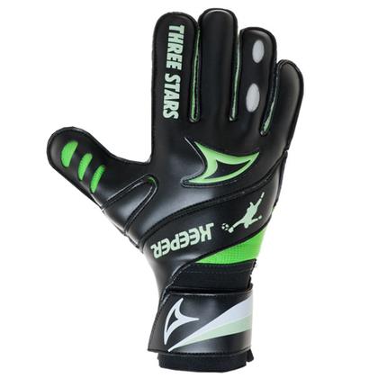 Imagem de Luva de Goleiro Juvenil Three Stars Keeper Palma Preta