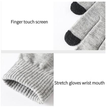 Imagem de Luva de Lã Touch Screen Grossa Unissex Inverno