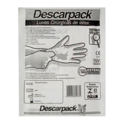 Imagem de Luva de Latex Descarpack Proc Esteril kit c/50 Pares