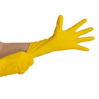 Imagem de Luva de Látex Para Limpezas Gerais Amarela P, M e G 12UN