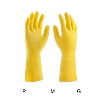 Imagem de Luva de Látex Para Limpezas Gerais Amarela P, M e G 12UN