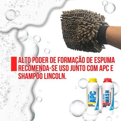 Imagem de Luva De Lavagem Com Tentáculos Cinza E Removedor de Insetos 26x22cm Lincoln