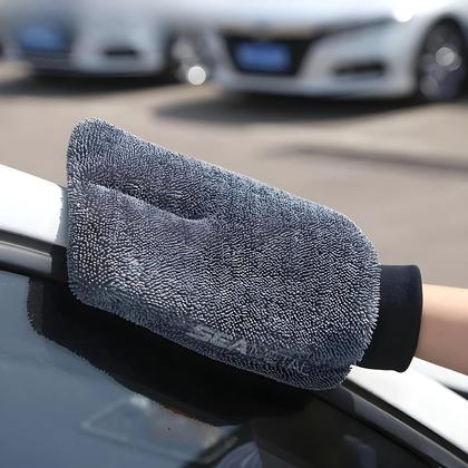 Imagem de Luva De Lavagem De Carro Em Microfibra De Alta Absorção, Macia E Sem Riscos Para Cuidados Com O