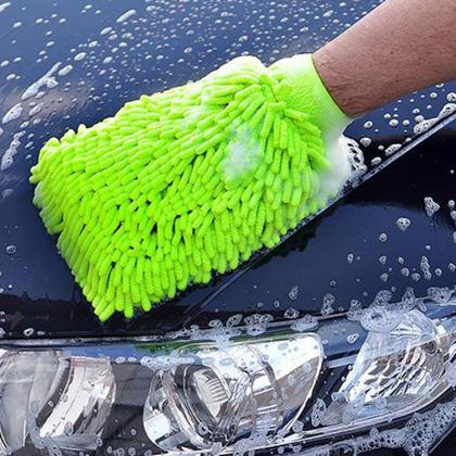 Imagem de Luva de microfibra anti risco lavagem automotiva luxcar