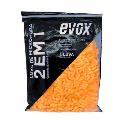 Imagem de Luva De Microfibra Lavagem Automotiva Carro Moto 2 em 1 Evox