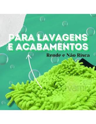 Imagem de Luva De Microfibra Lavagem Automotiva Não Risca Rodabrill