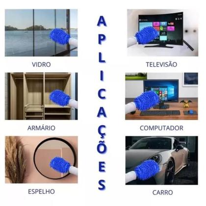 Imagem de Luva De Microfibra Para Lavar Carros Nao Risca Efeito Brilho